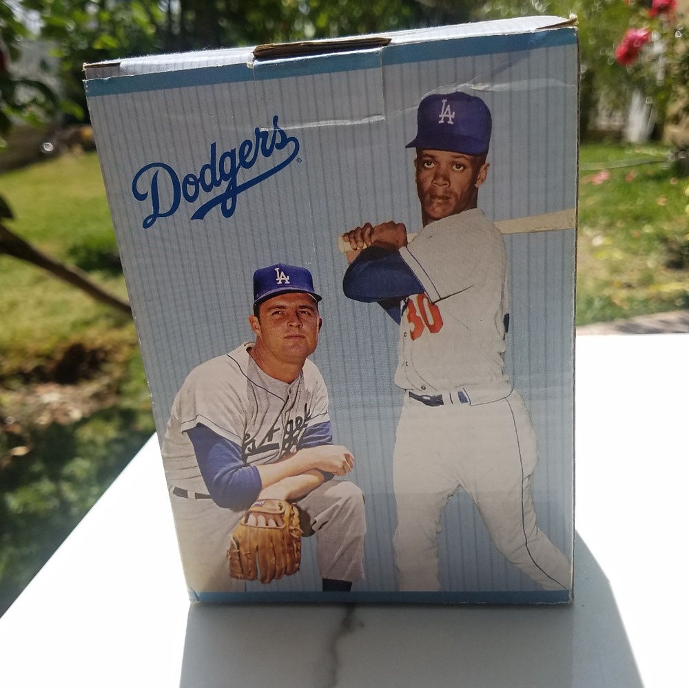 Dodgers bobblehead Don Drysdale and Maury Wills